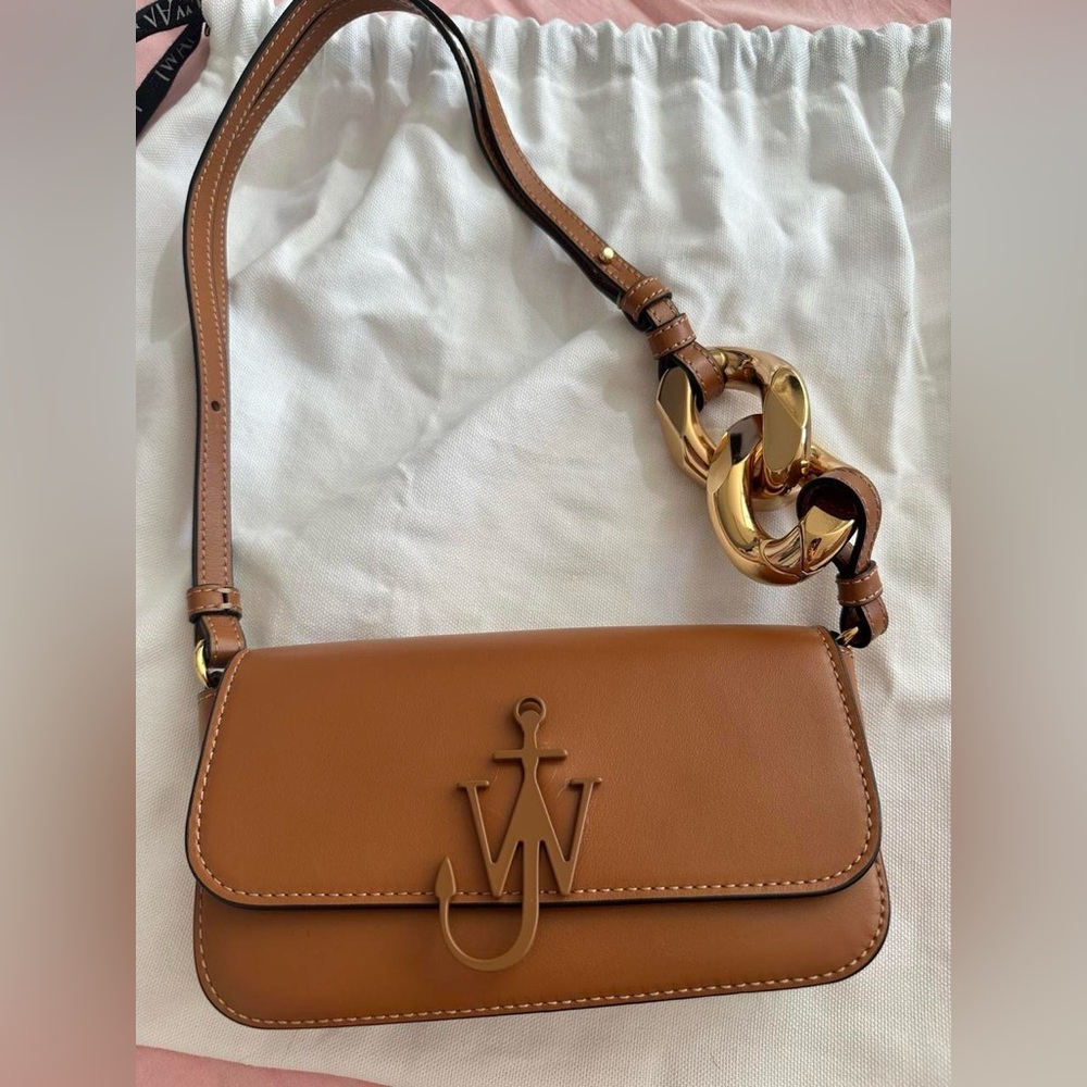 J.W.ANDERSON Chain Anchor Baguette Shoulder Bag - Brown